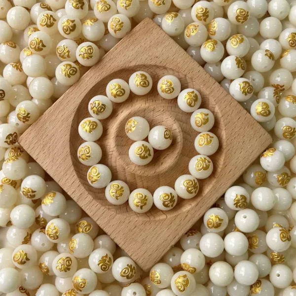 A08 11~12mm "Fu" Bodhi beads