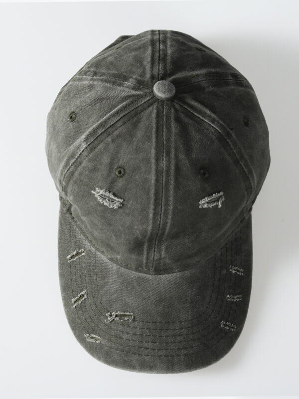 Washed and distressed baseball caps for men and women