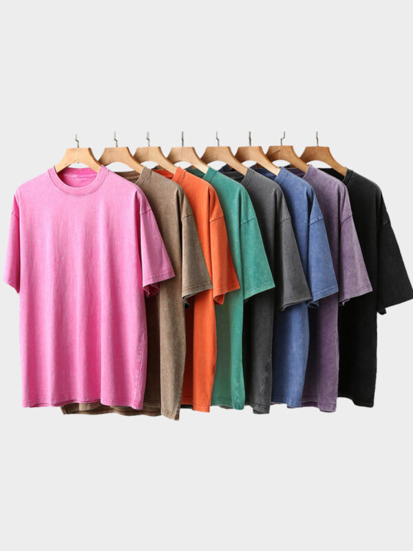 A03 Washed loose unisex cotton T-shirt